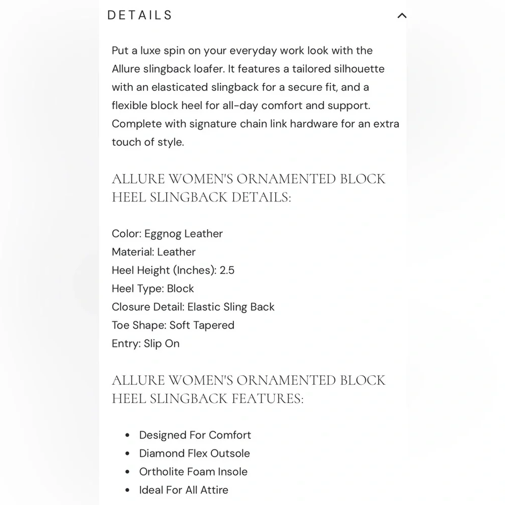 NWT AEROSOLES Women's Eggnog Slingback Heels - Picture 6 of 10